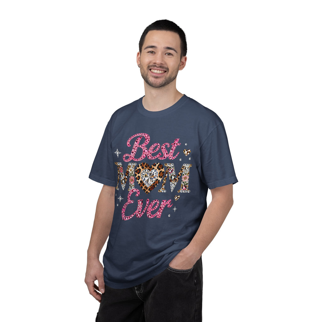 Best Mom Ever T-Shirt — Leopard Heart Mother's Day Gift