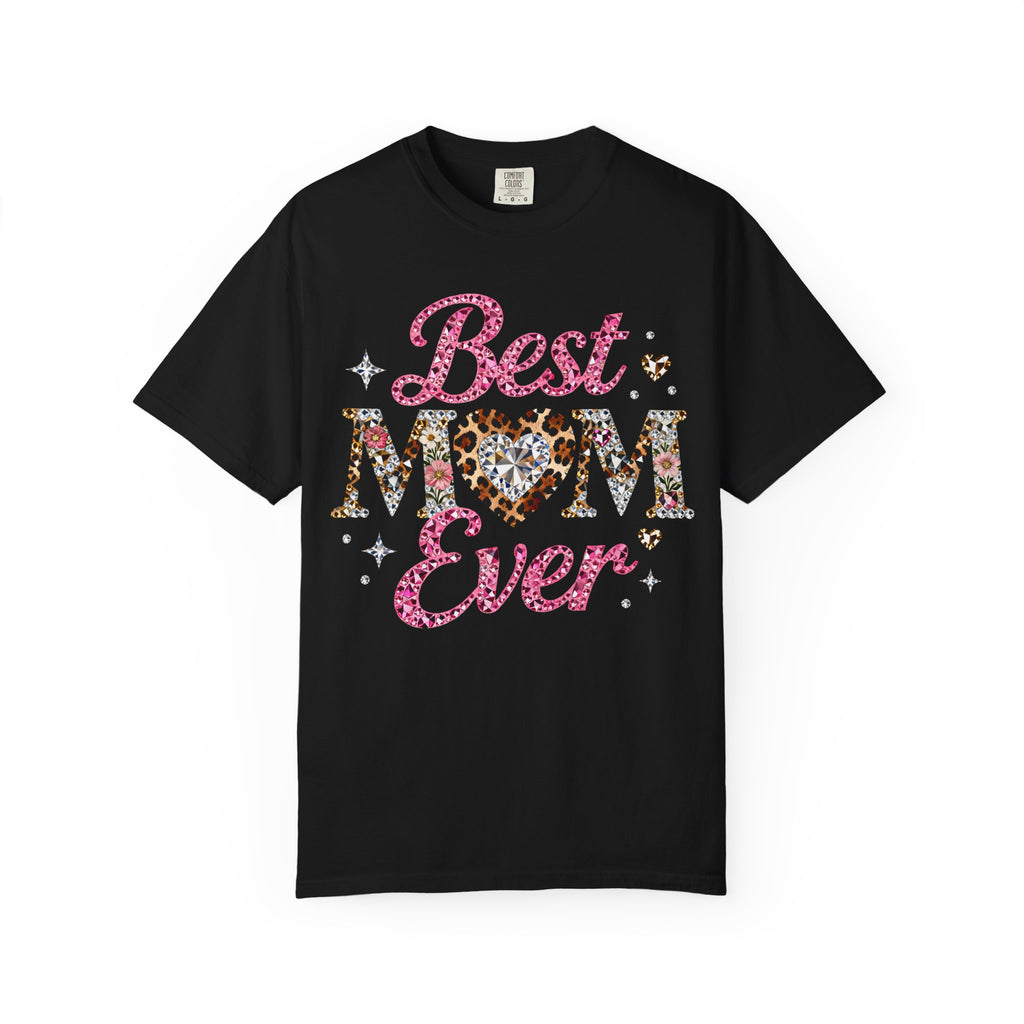 Best Mom Ever T-Shirt — Leopard Heart Mother's Day Gift
