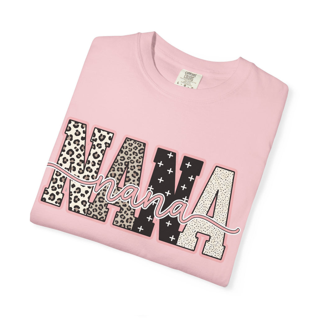 Nana Leopard & Stars T-Shirt – Stylish Grandma Graphic Tee