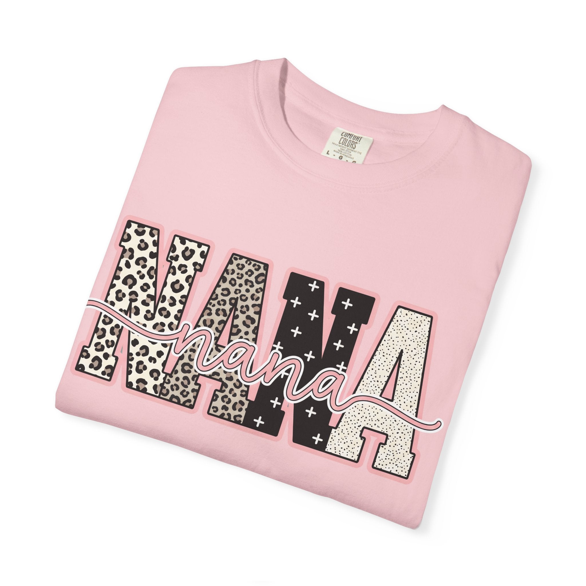 Nana Leopard & Stars T-Shirt – Stylish Grandma Graphic Tee