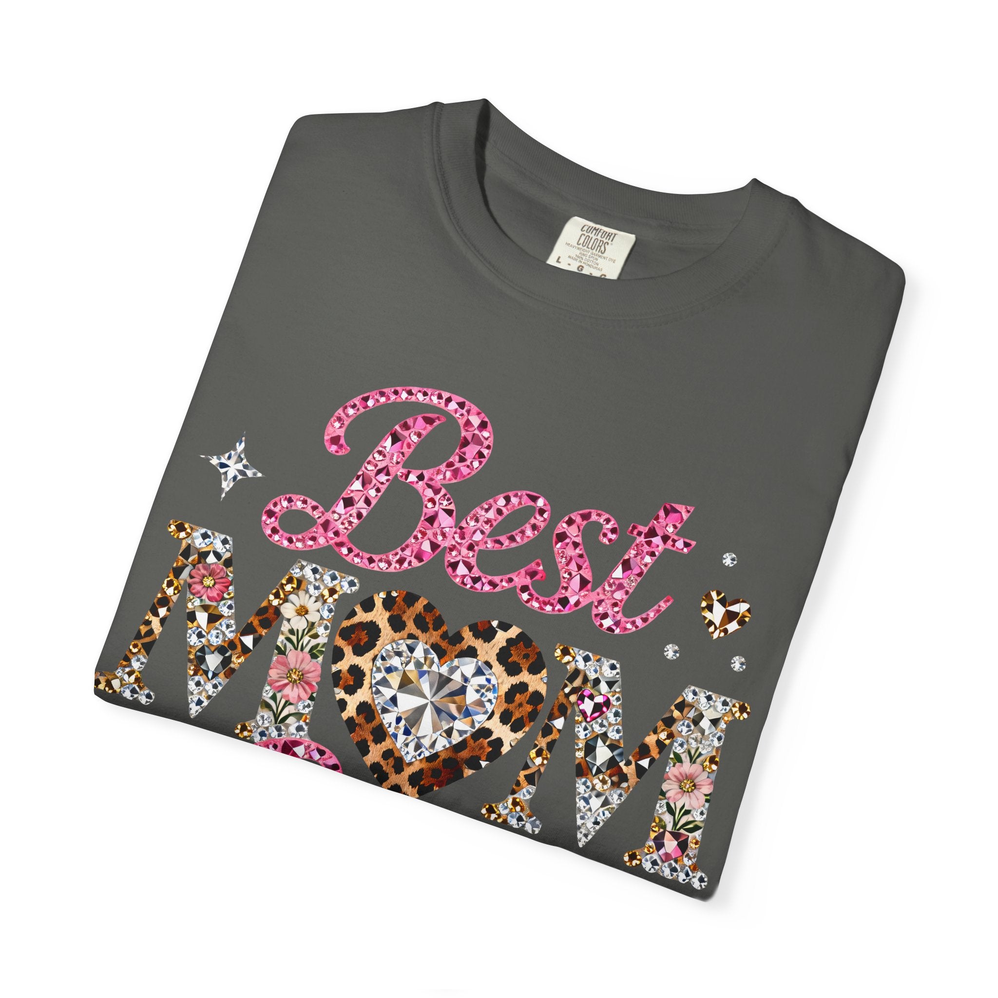 Best Mom Ever T-Shirt — Leopard Heart Mother's Day Gift