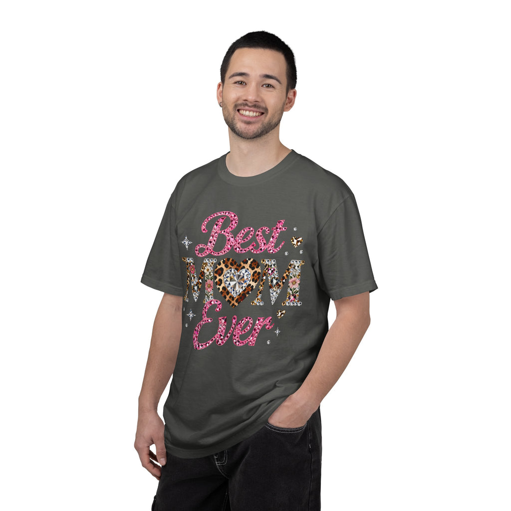 Best Mom Ever T-Shirt — Leopard Heart Mother's Day Gift