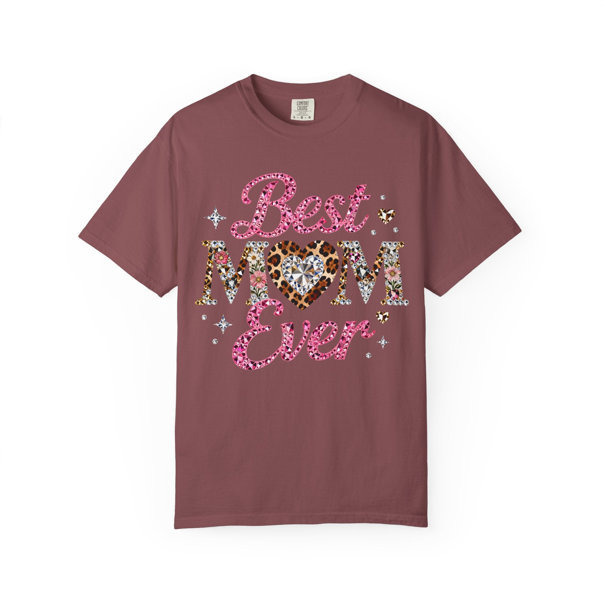 Best Mom Ever T-Shirt — Leopard Heart Mother's Day Gift