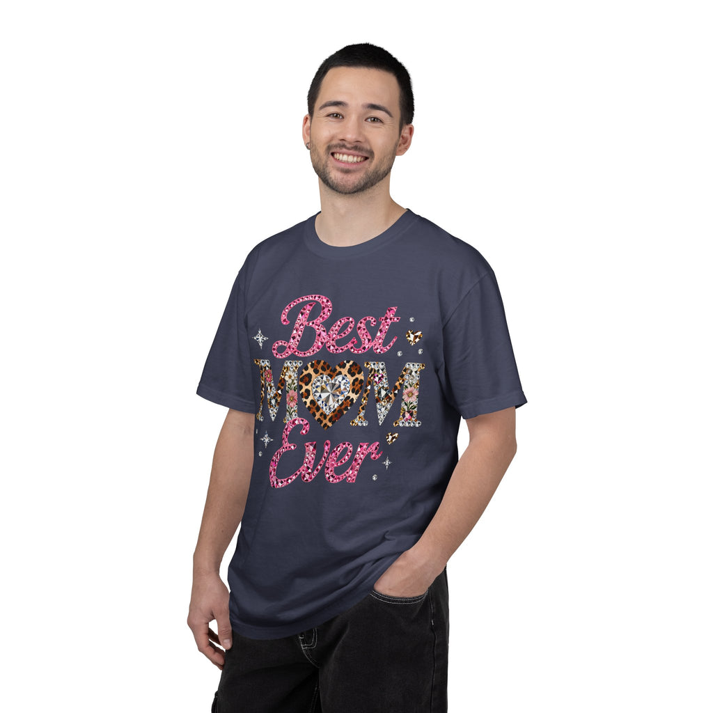 Best Mom Ever T-Shirt — Leopard Heart Mother's Day Gift
