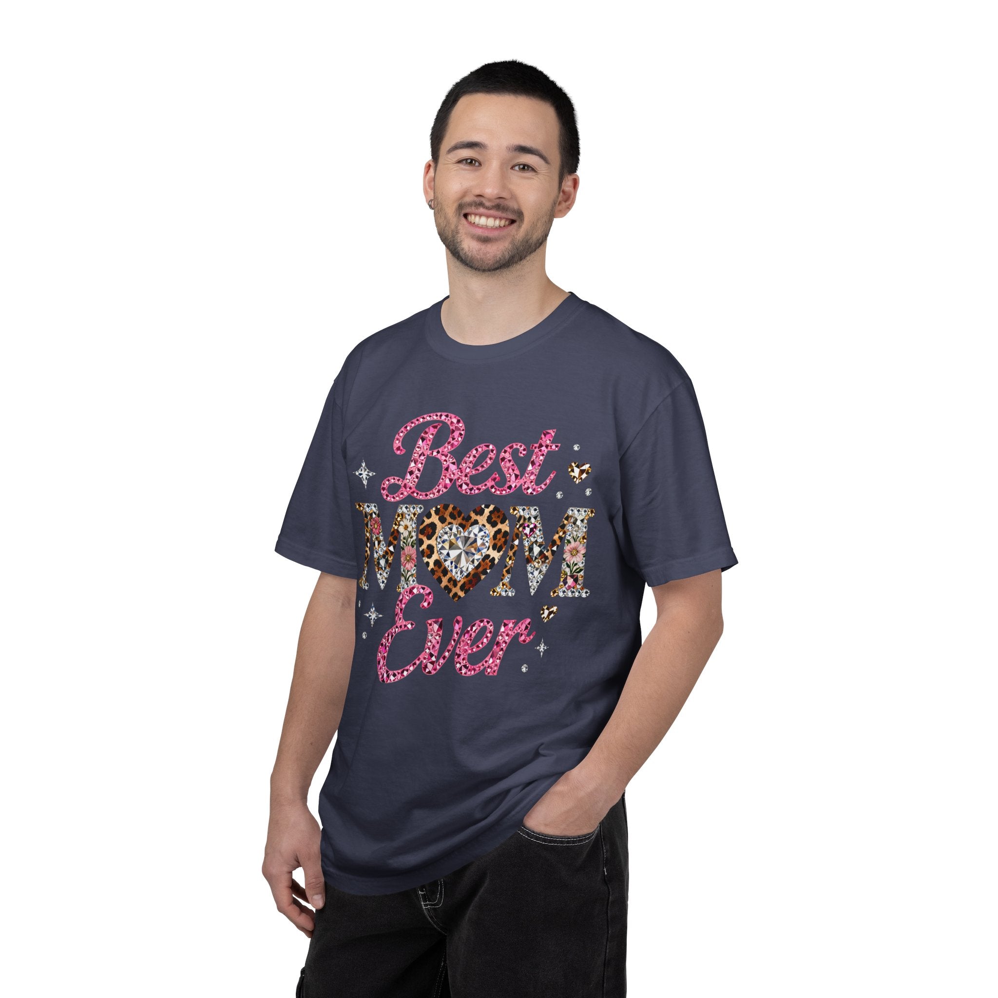 Best Mom Ever T-Shirt — Leopard Heart Mother's Day Gift