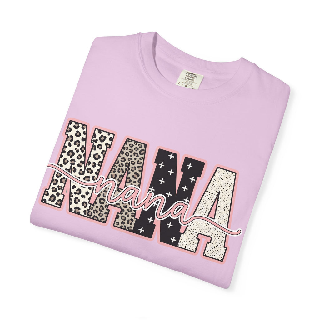 Nana Leopard & Stars T-Shirt – Stylish Grandma Graphic Tee