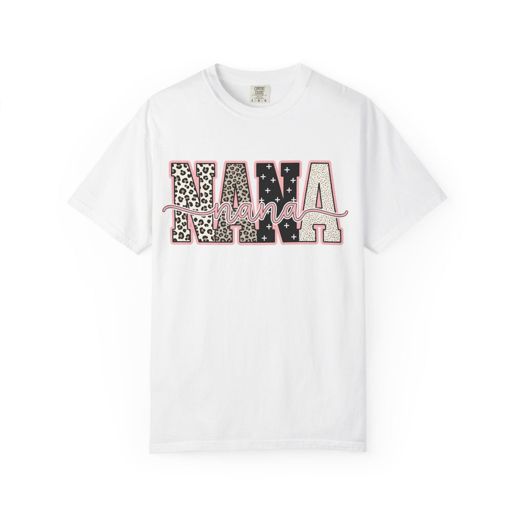 Nana Leopard & Stars T-Shirt – Stylish Grandma Graphic Tee