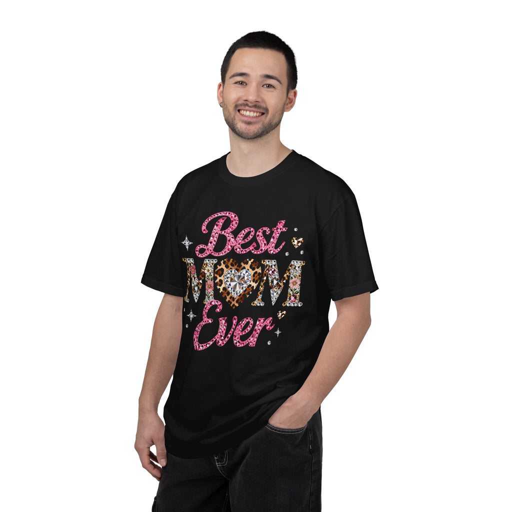 Best Mom Ever T-Shirt — Leopard Heart Mother's Day Gift