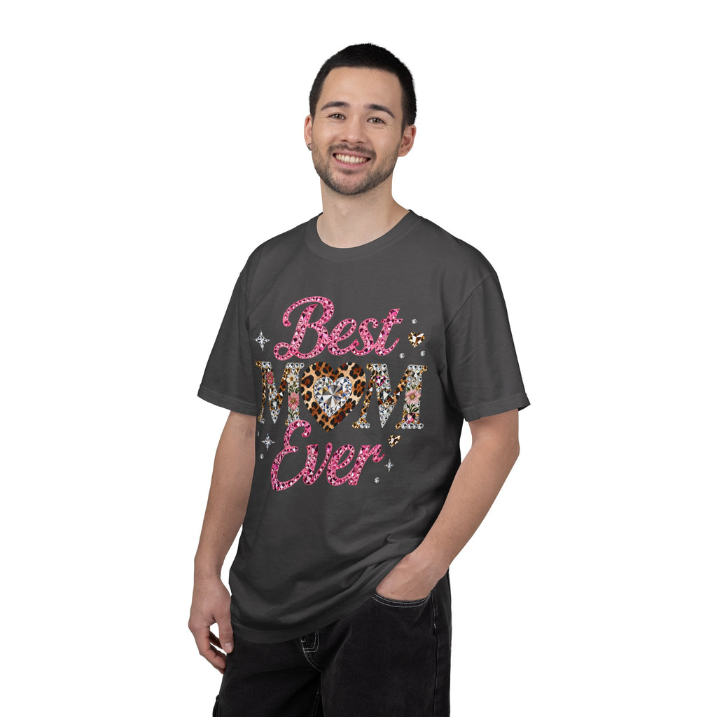 Best Mom Ever T-Shirt — Leopard Heart Mother's Day Gift