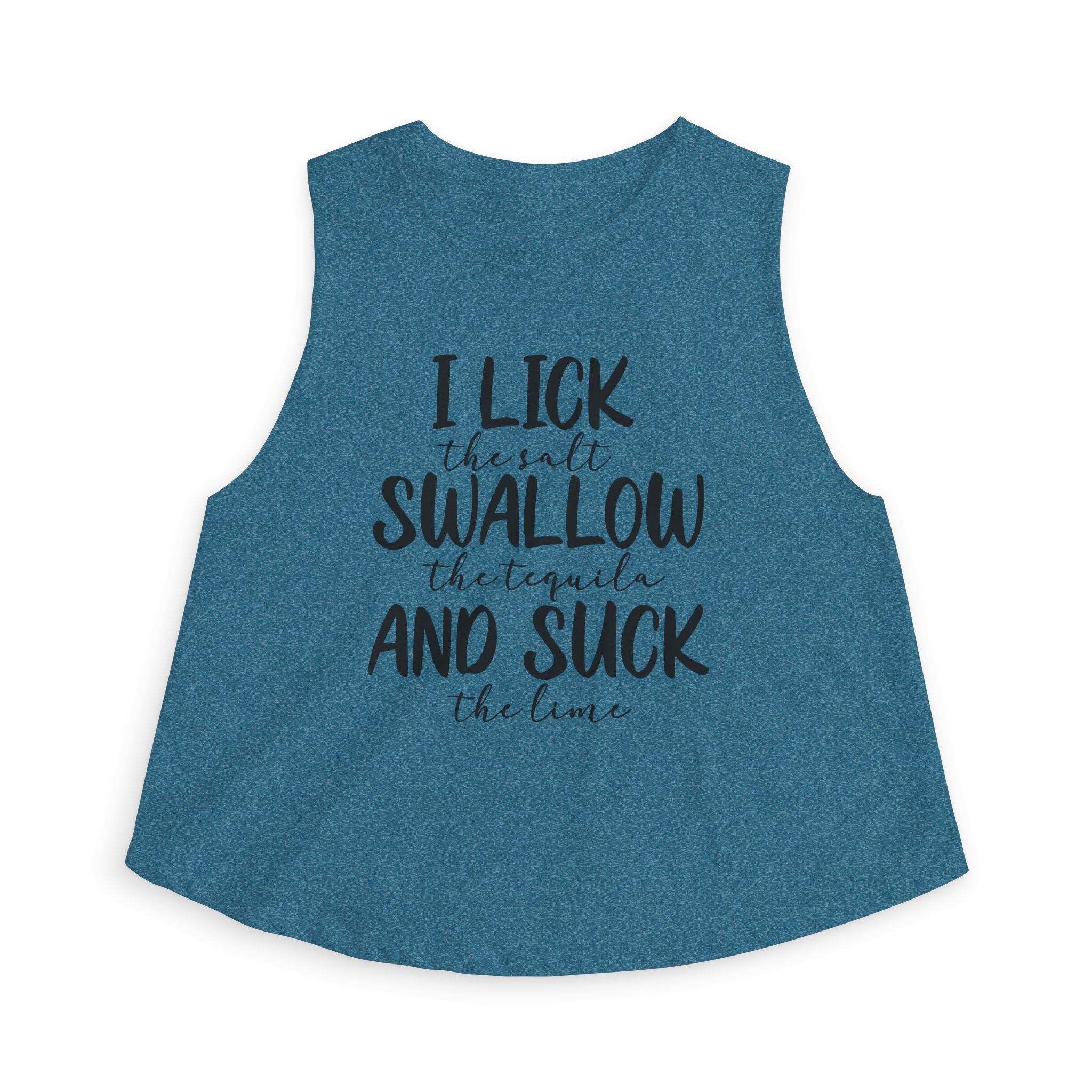 Crop Top – "I Lick the Salt, Swallow the Tequila, And Suck the Lime" Bachelorette Party Tank