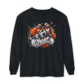 Cheer Megaphone Long Sleeve T‑Shirt — Pom Pom Cheerleader Spirit Top