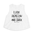Crop Top – "I Lick the Salt, Swallow the Tequila, And Suck the Lime" Bachelorette Party Tank