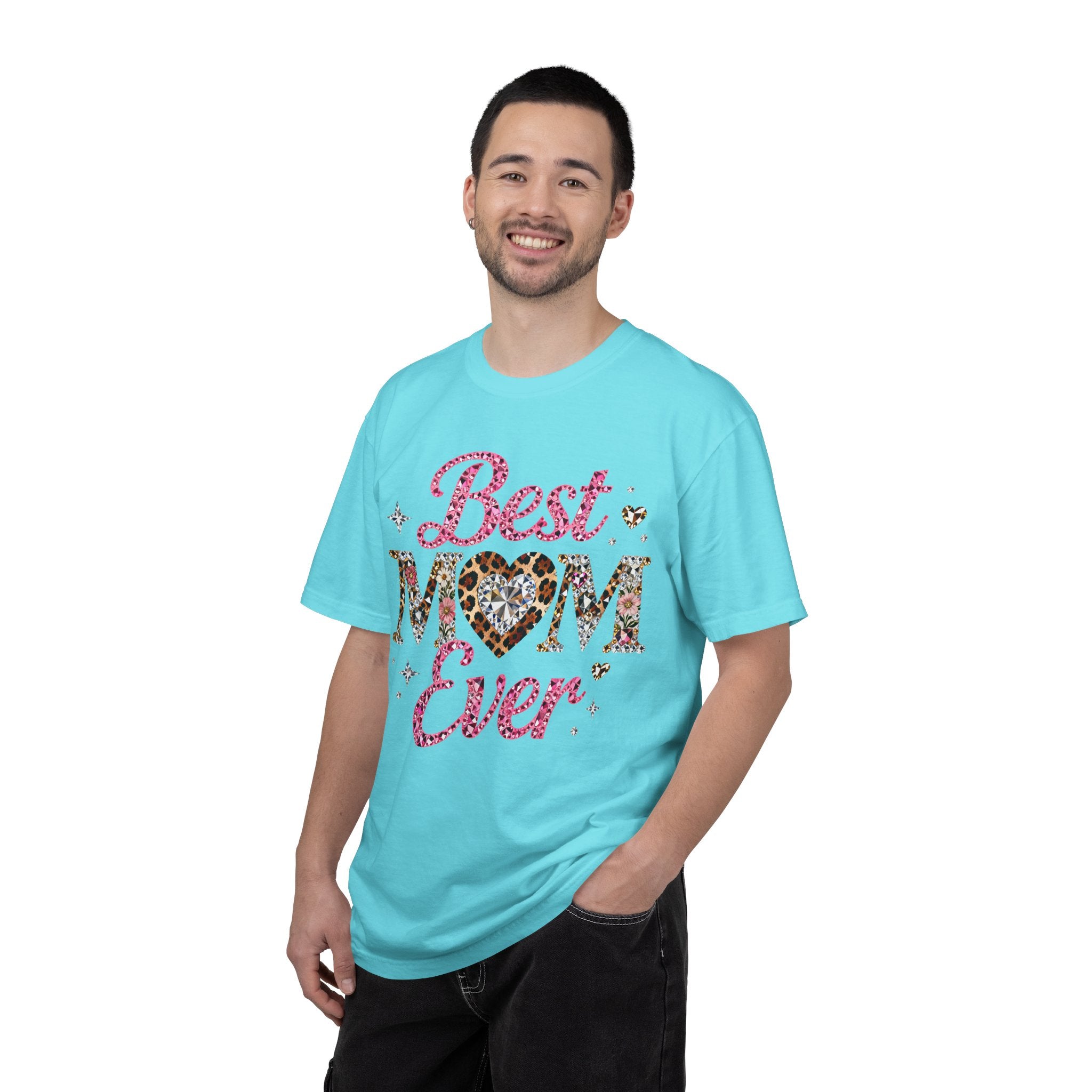 Best Mom Ever T-Shirt — Leopard Heart Mother's Day Gift