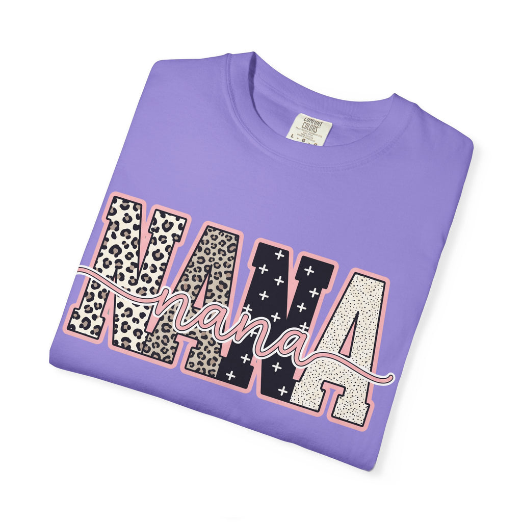 Nana Leopard & Stars T-Shirt – Stylish Grandma Graphic Tee