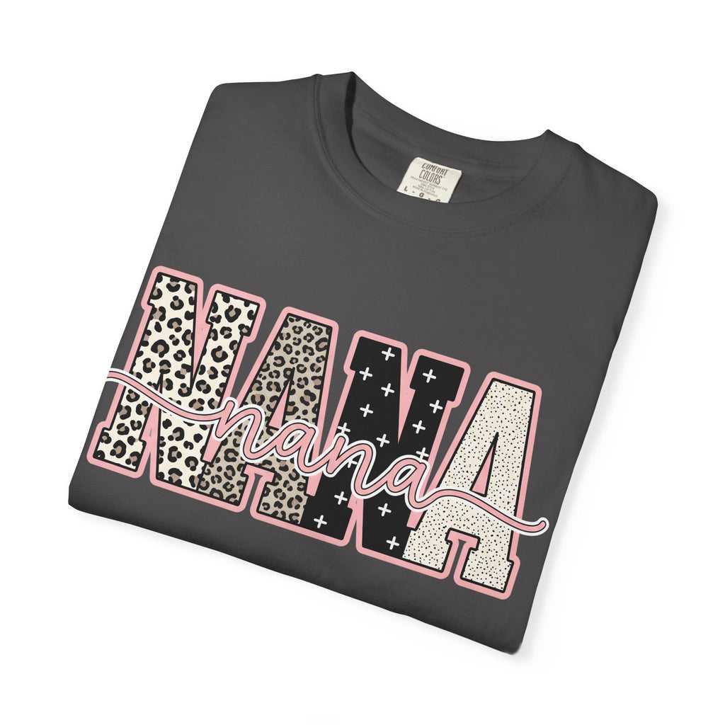 Nana Leopard & Stars T-Shirt – Stylish Grandma Graphic Tee