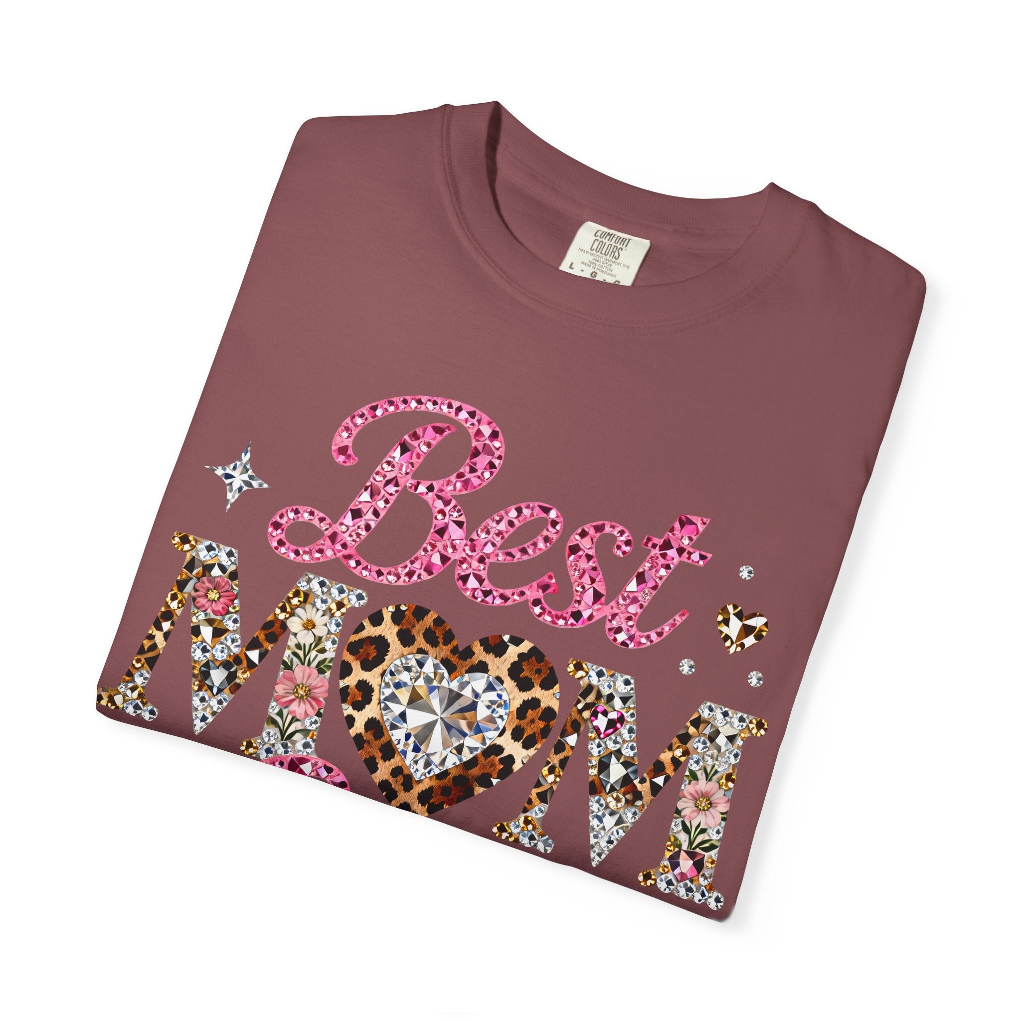 Best Mom Ever T-Shirt — Leopard Heart Mother's Day Gift