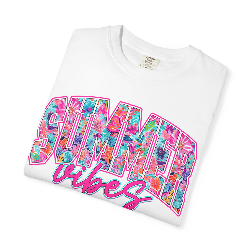 Summer Vibes T-Shirt — Tropical Floral Graphic Tee