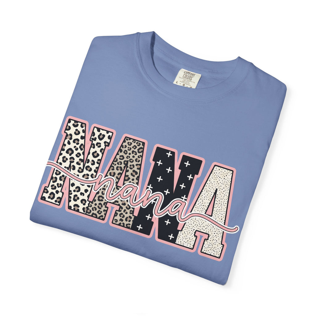 Nana Leopard & Stars T-Shirt – Stylish Grandma Graphic Tee