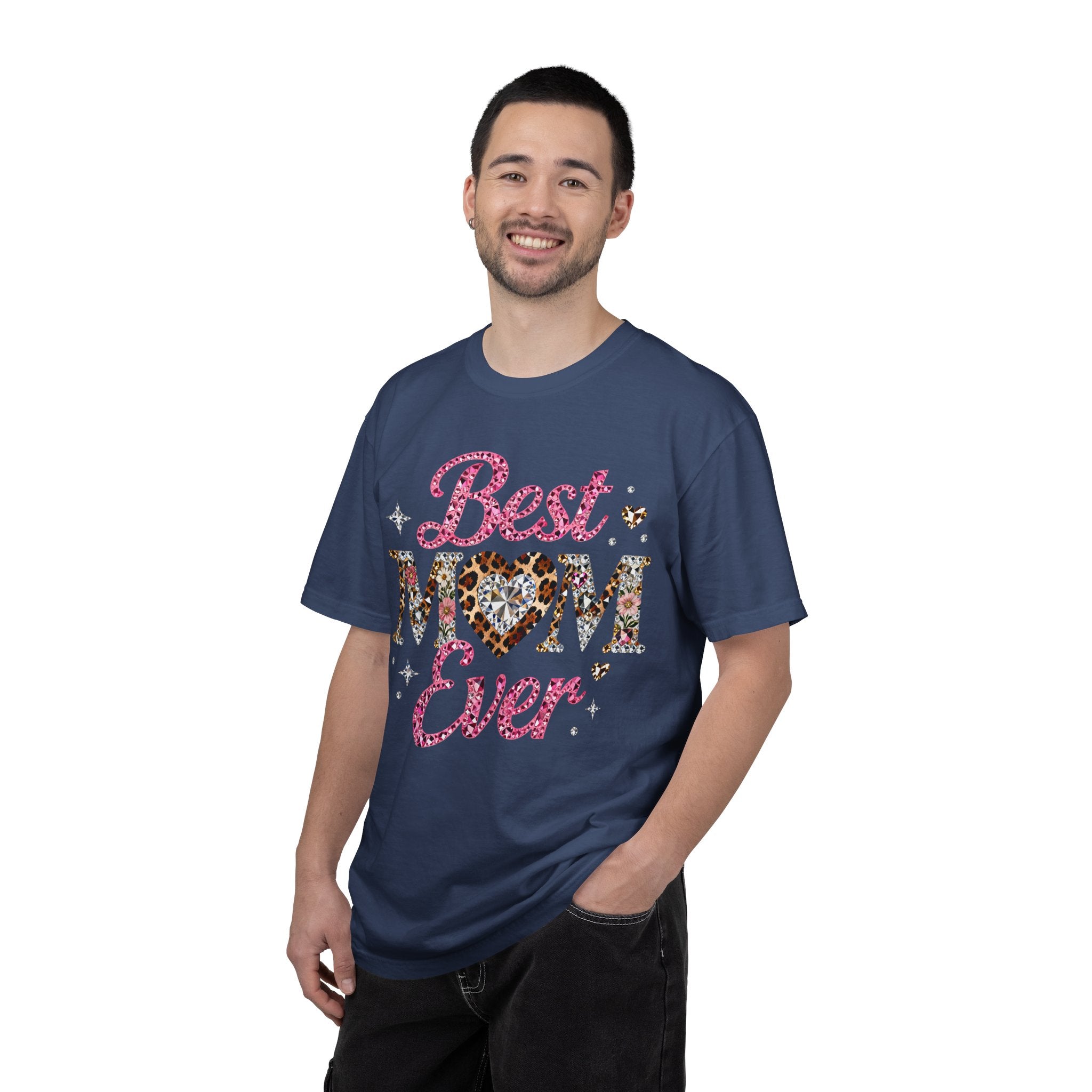 Best Mom Ever T-Shirt — Leopard Heart Mother's Day Gift