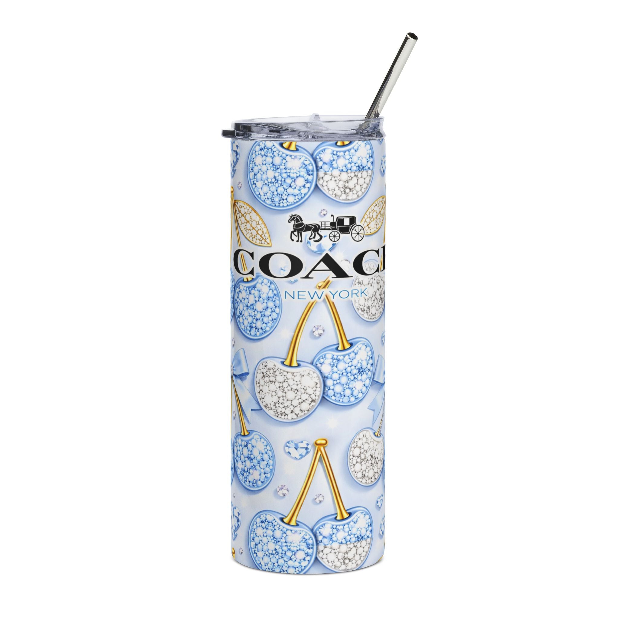 Coach Stainless Steel Tumbler, 20oz