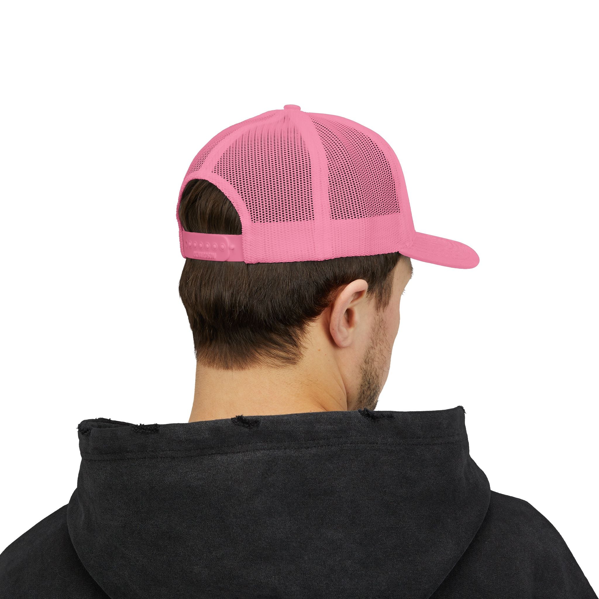 Embroidered Trucker Cap — "Good Girl Gone Bad" Lip & Sparkle Design