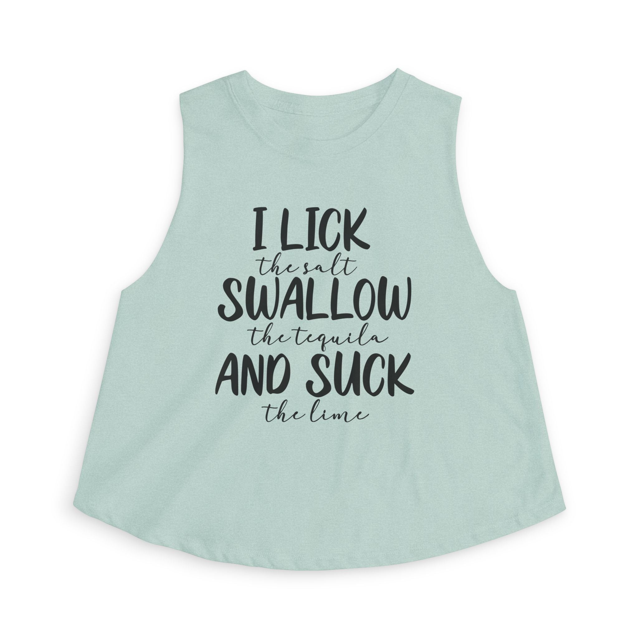 Crop Top – "I Lick the Salt, Swallow the Tequila, And Suck the Lime" Bachelorette Party Tank