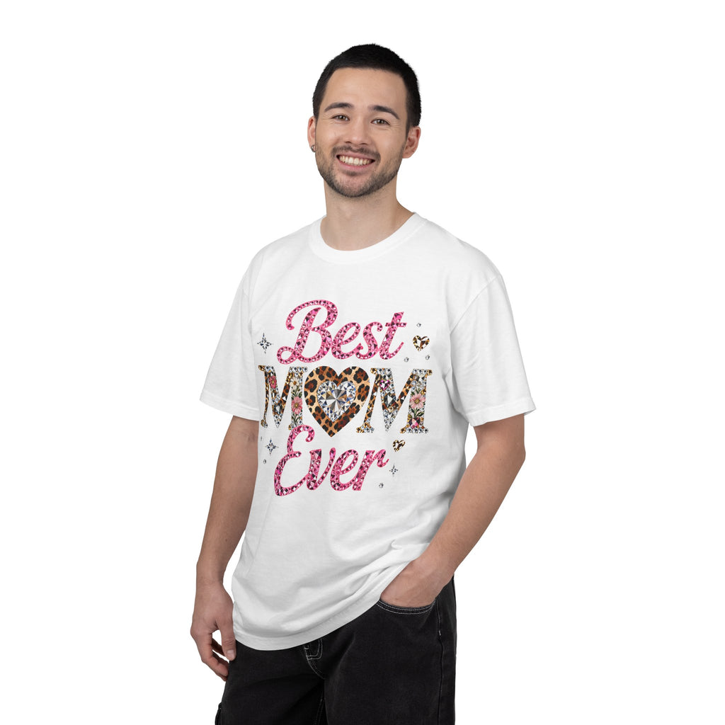 Best Mom Ever T-Shirt — Leopard Heart Mother's Day Gift