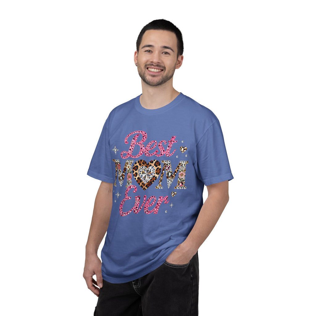 Best Mom Ever T-Shirt — Leopard Heart Mother's Day Gift