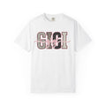 GIGI Leopard Script Tee — Cute Pink & Black Name Graphic T-Shirt