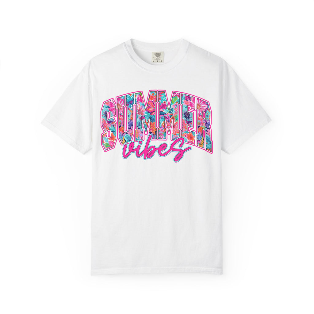 Summer Vibes T-Shirt — Tropical Floral Graphic Tee